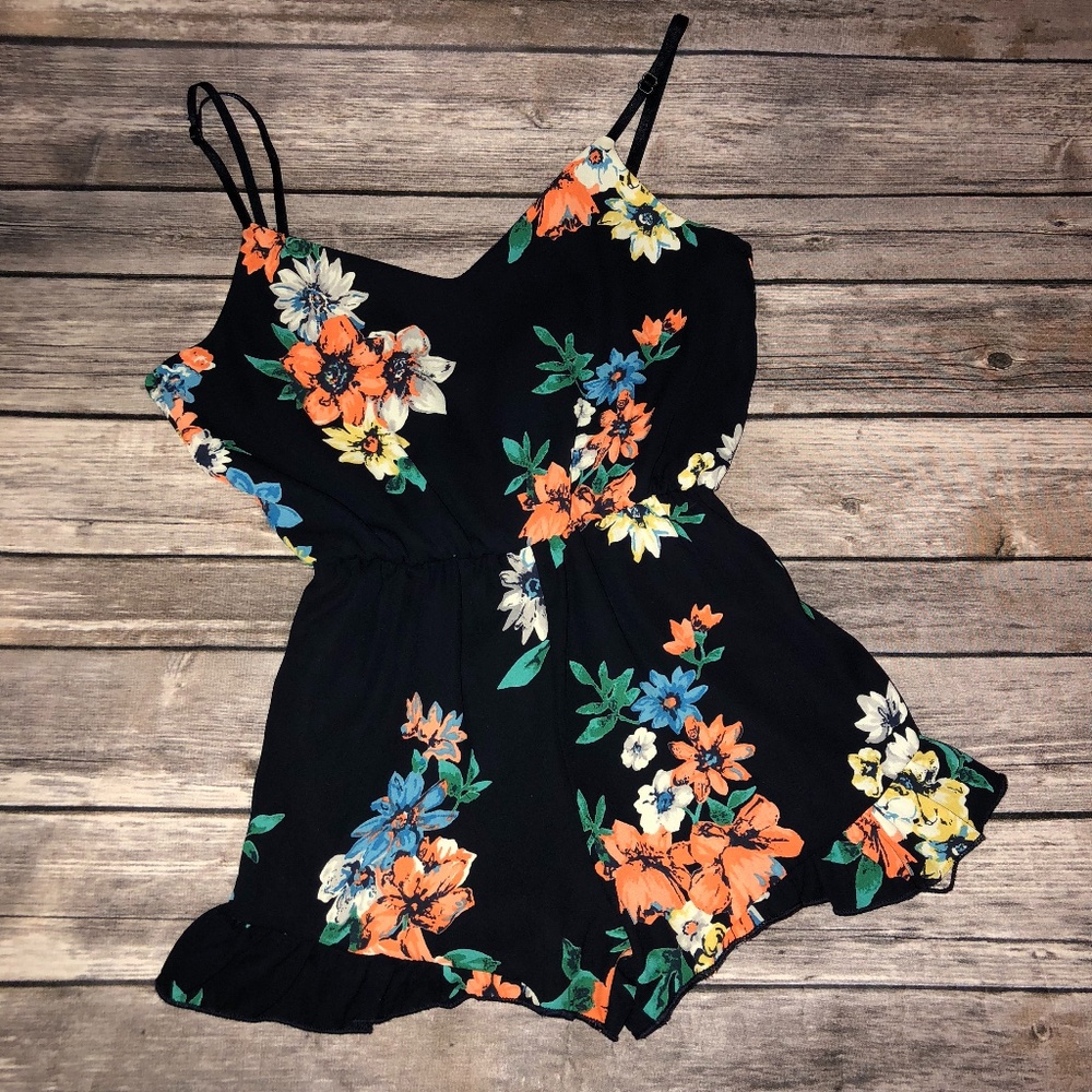 Vintage Havana/Play Six Floral Romper Kids/Tween